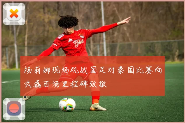 杨莉娜现场观战国足对泰国比赛向武磊百场里程碑致敬
